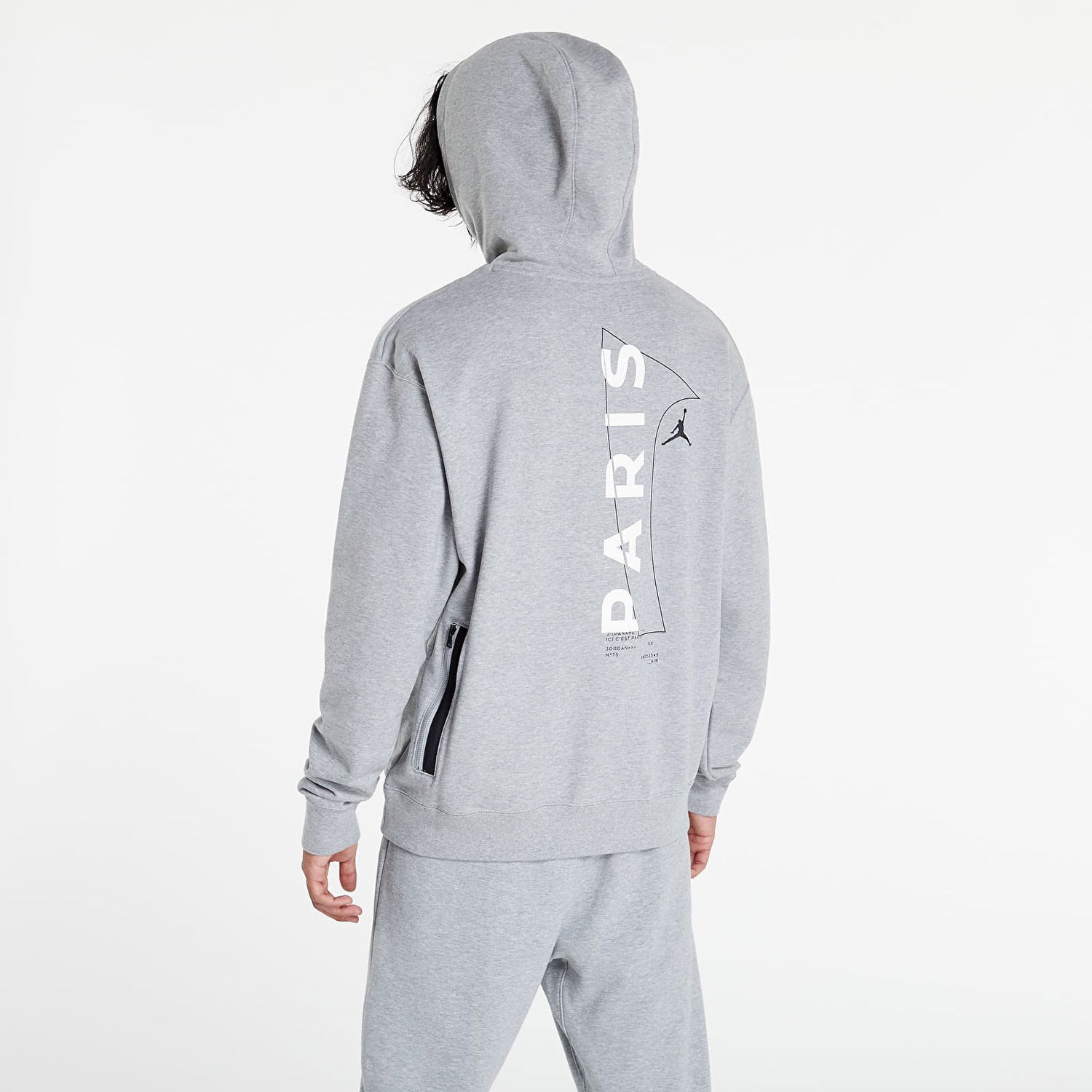 Mikina Jordan Paris Saint-Germain Fleece Šedá | dm3096-063, 0