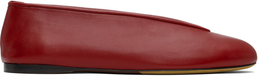 Šaty Moschino Moschino Duck Nappa Ballerina Flats Červená | MA11010C1M MA0 500