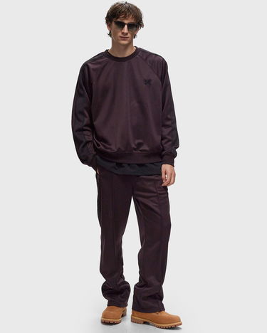 Mikina Needles Crew Neck Poly Smooth in Fialová | PU272-A-DK.PURPLE, 1