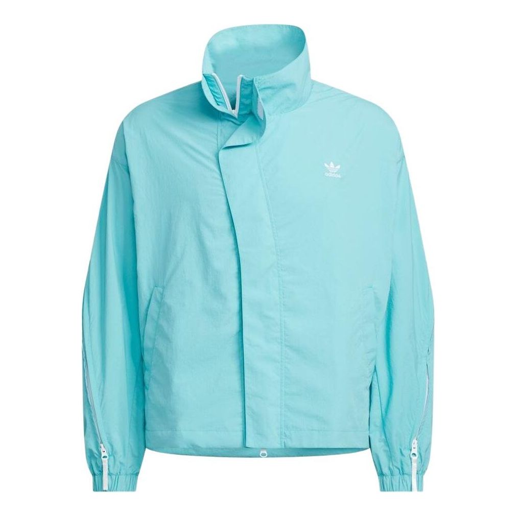 Vetrovka adidas Originals Originals x Ordinary People Light Woven Jacket Tyrkysová | IZ4919, 0