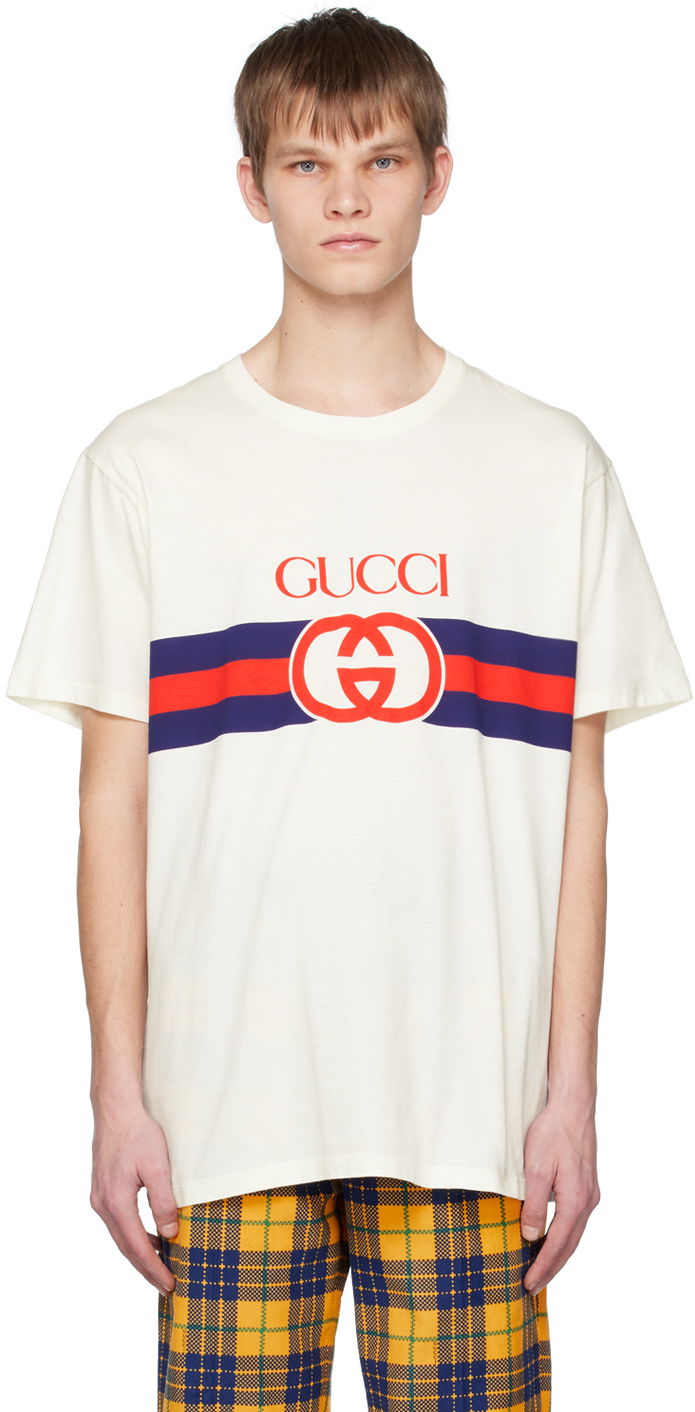 Tričko Gucci Interlocking G Biela | 548334 XJET1, 0