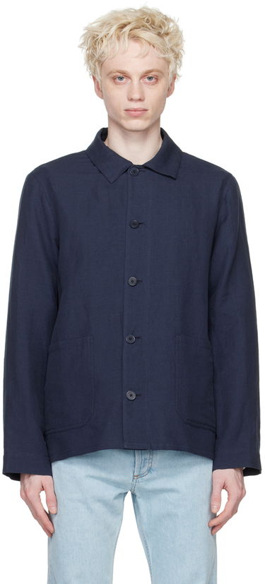 Košeľa A.P.C. Navy Kerlouan Navy | LIAEO-H03053, 0