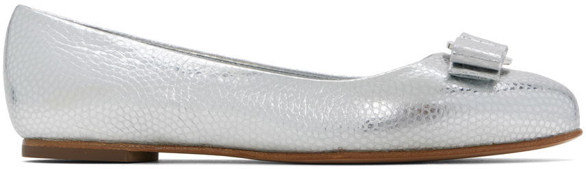Starostlivosť o obuv FERRAGAMO Ferragamo Varina Ballerina Flats Šedá | 01M621 - 765687, 0