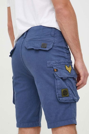 Šortky Alpha Industries Crew Patch Cargo Shorts Navy | 186209.435, 2