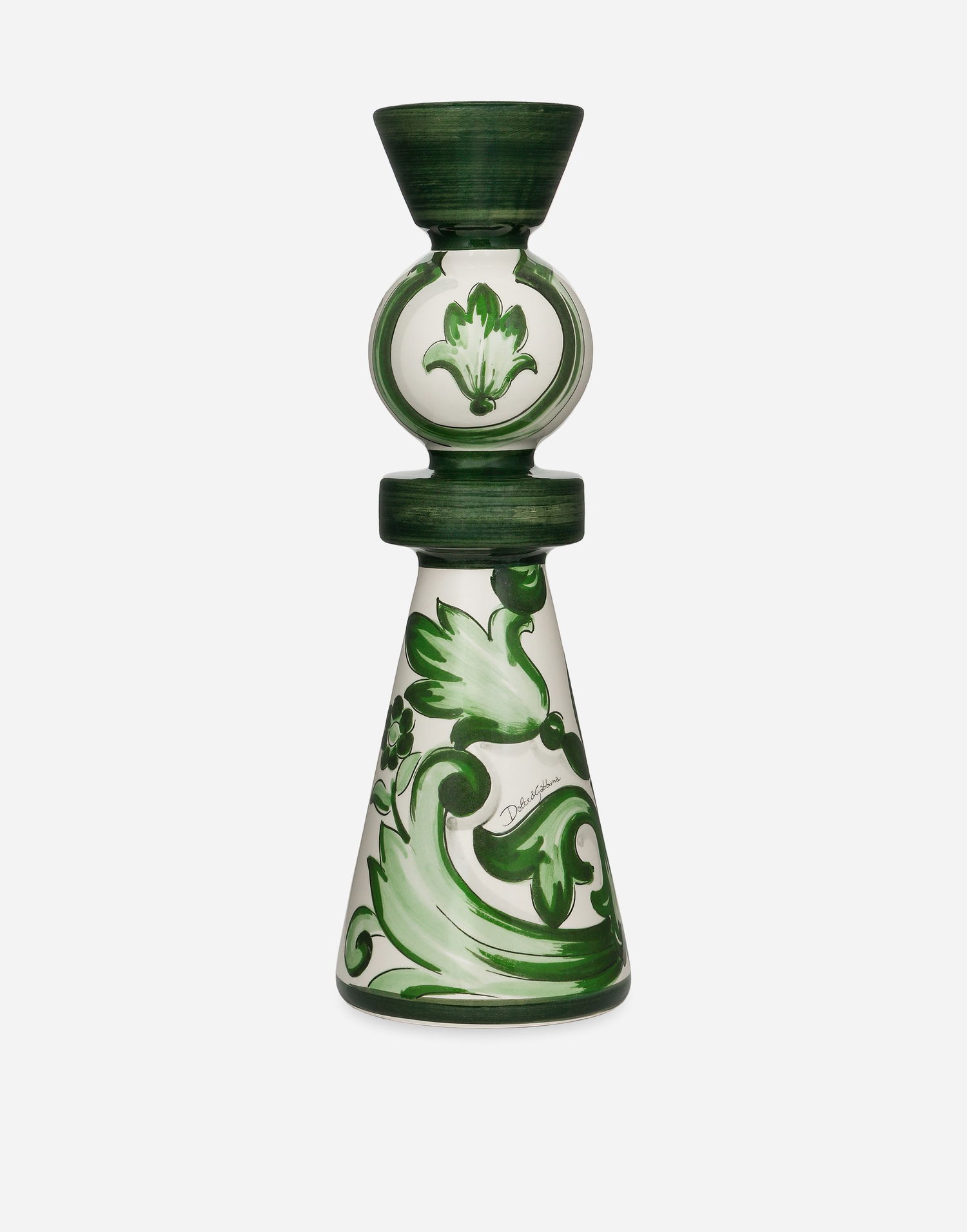 Home decor Dolce & Gabbana Dolce & Gabbana Ceramic Candle Holder Zelené | TCC186TCACDUV001, 0