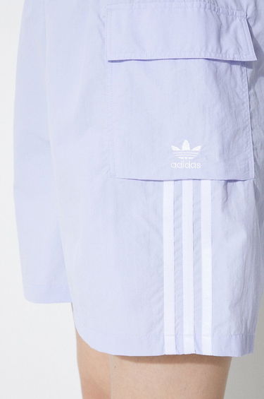Šortky adidas Originals adidas Originals 3S Cargo High Waist Shorts Fialová | JH1075, 5
