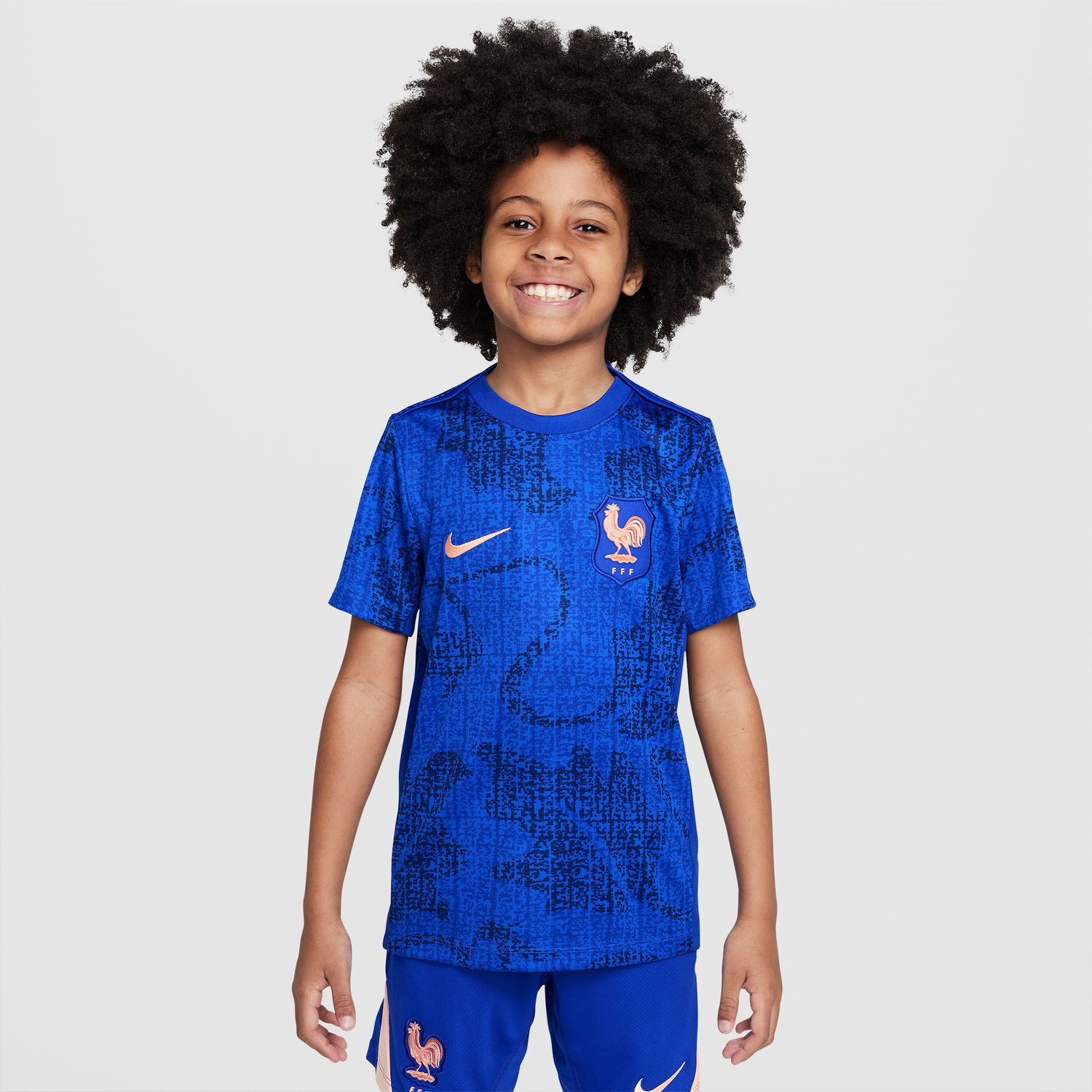 Tričko Nike FFF Academy Pro Dri-FIT Short Sleeve Pre-Match Football Shirt Modrá | FZ9914-438, 0
