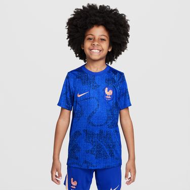 Tričko Nike FFF Academy Pro Dri-FIT Short Sleeve Pre-Match Football Shirt Modrá | FZ9914-438, 0