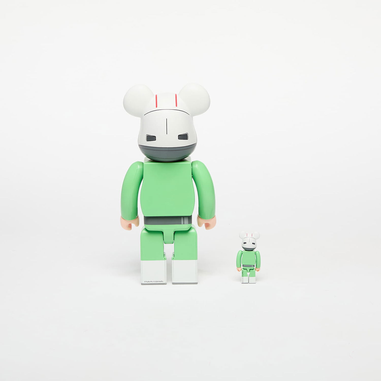 Zberateľské Medicom Toy BE@RBRICK Bon 100% & 400% Figurine Set Zelené | 4530956616100, 1