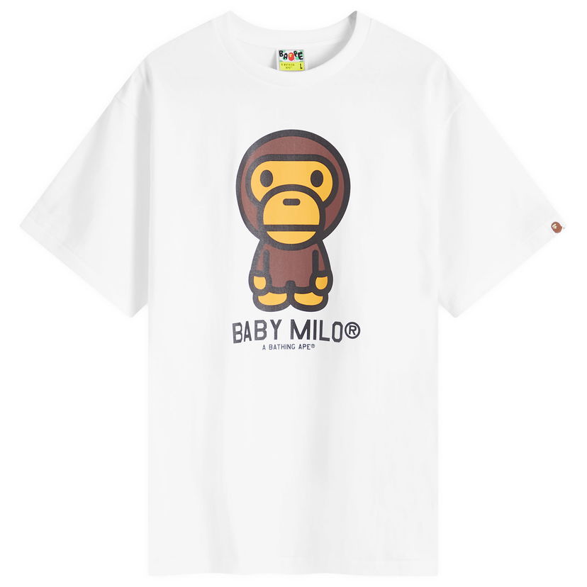 Tričko BAPE A Bathing Ape Baby Milo T-Shirt Biela | 002TEK301001M-WHT