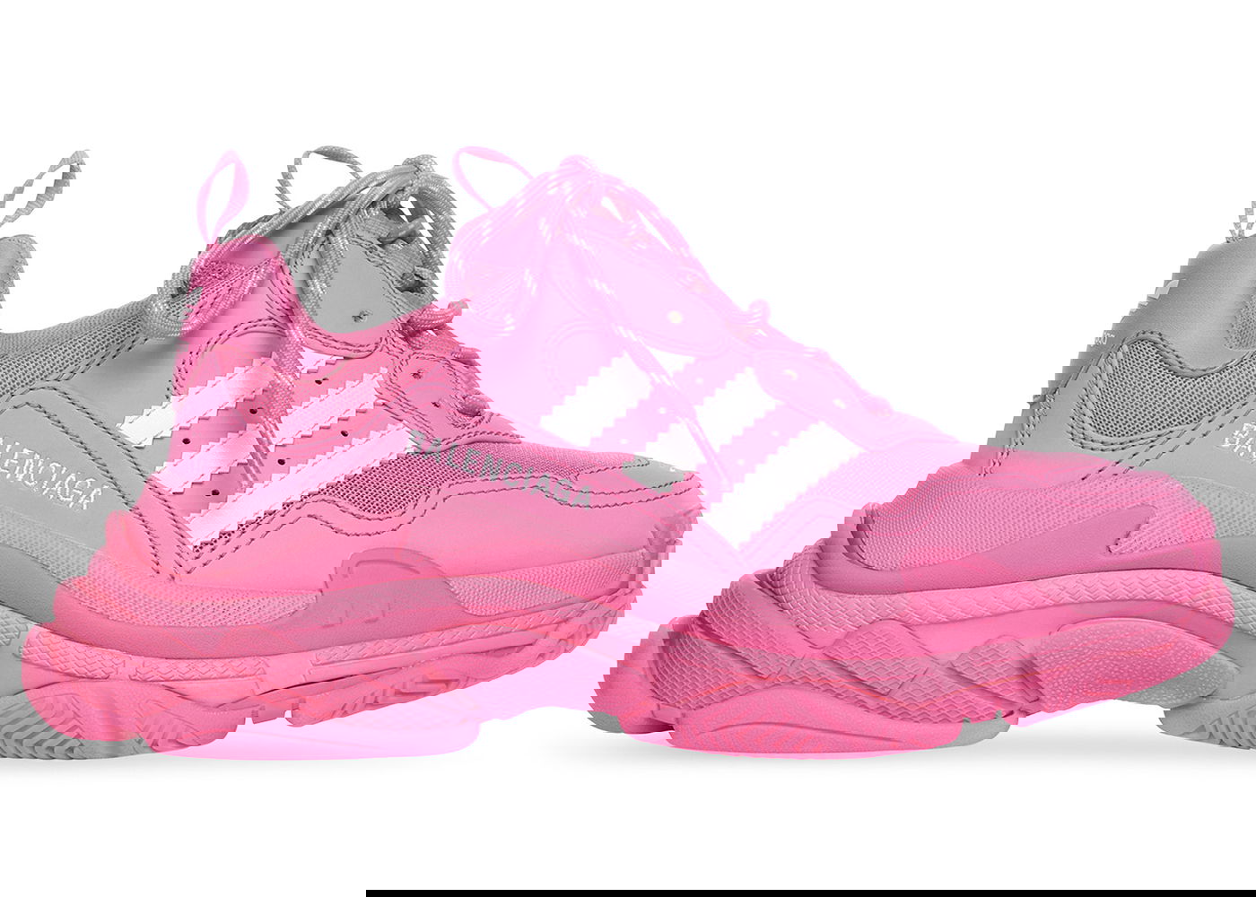 Tenisky a topánky Balenciaga adidas x Triple S Neon Pink W Ružová | 712764W2ZB65590, 0