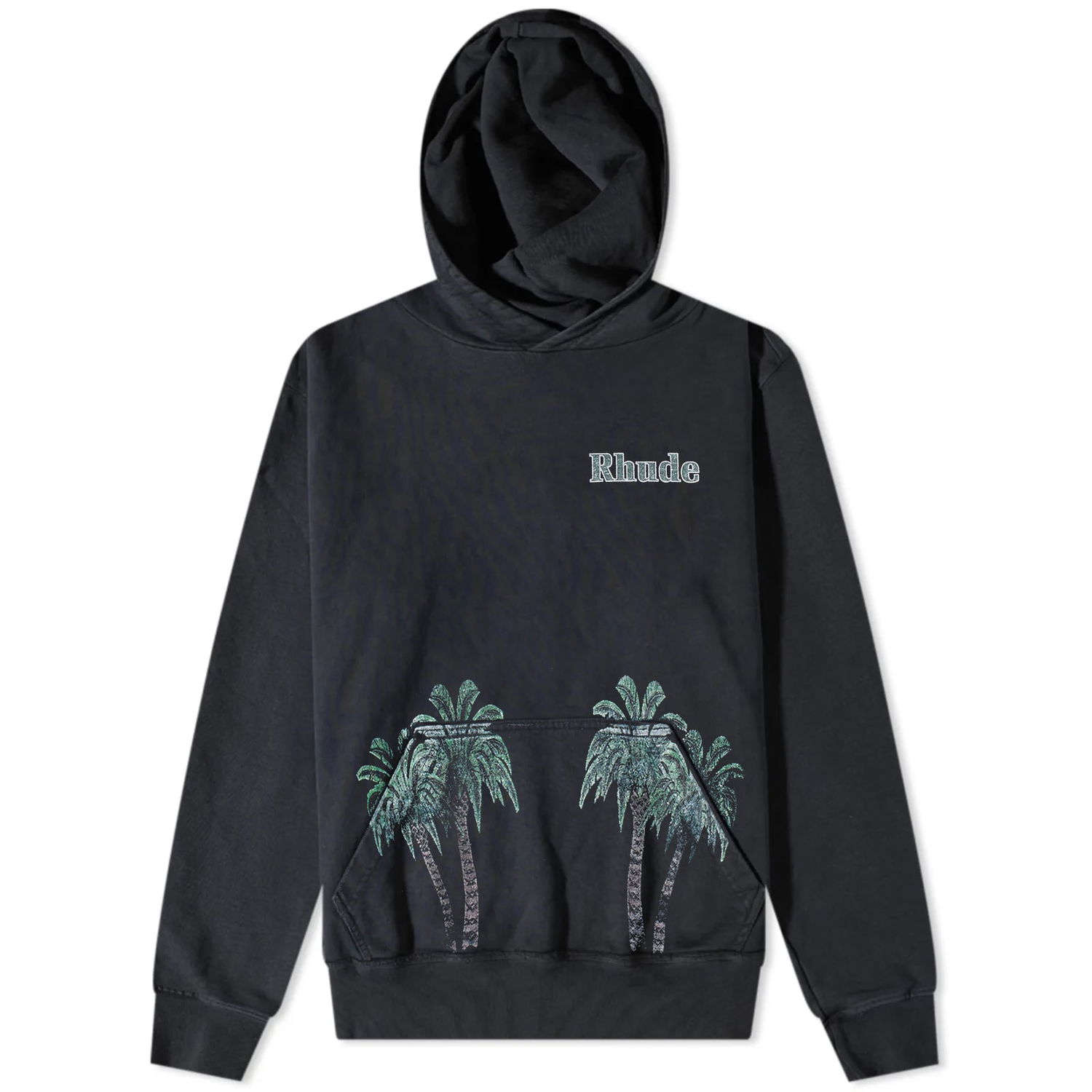 Mikina Rhude Port De Gustavia Hoodie Čierna | RHSS23HO228386100610, 0