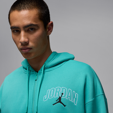 Mikina Jordan Jordan Brooklyn Fleece Full-Zip Hoodie Tyrkysová | IB7908-392, 4