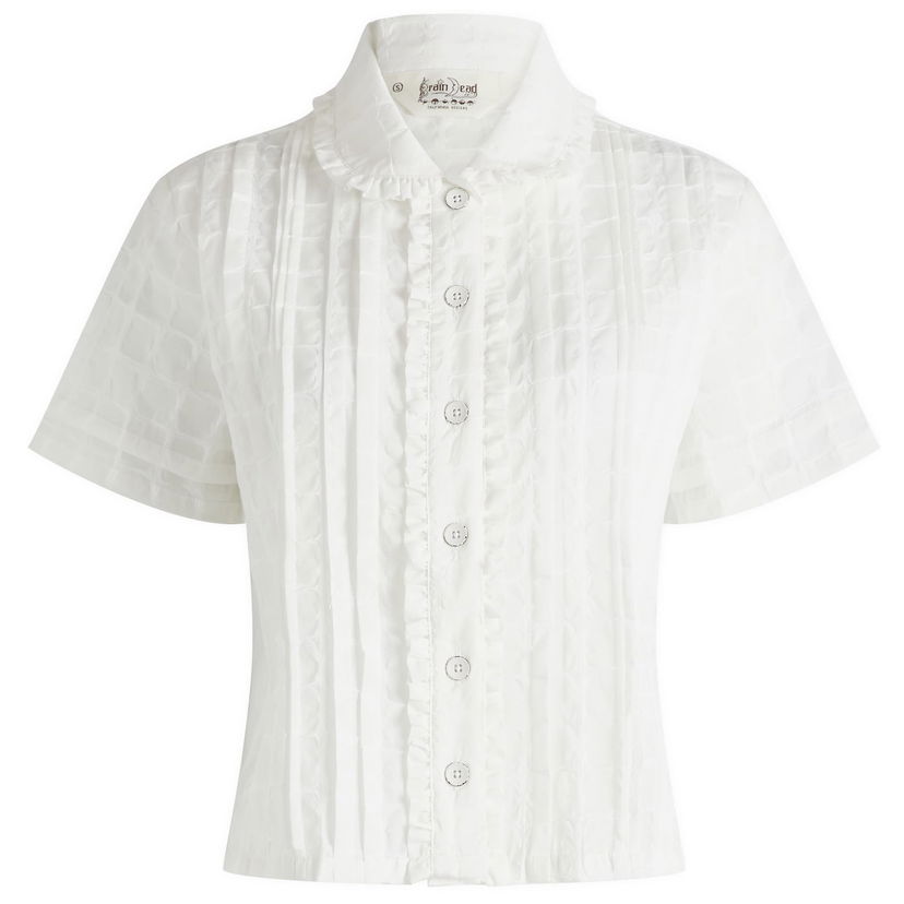 Košeľa Brain Dead Mercado Square Shirt White Biela | W24T11003941-WHT