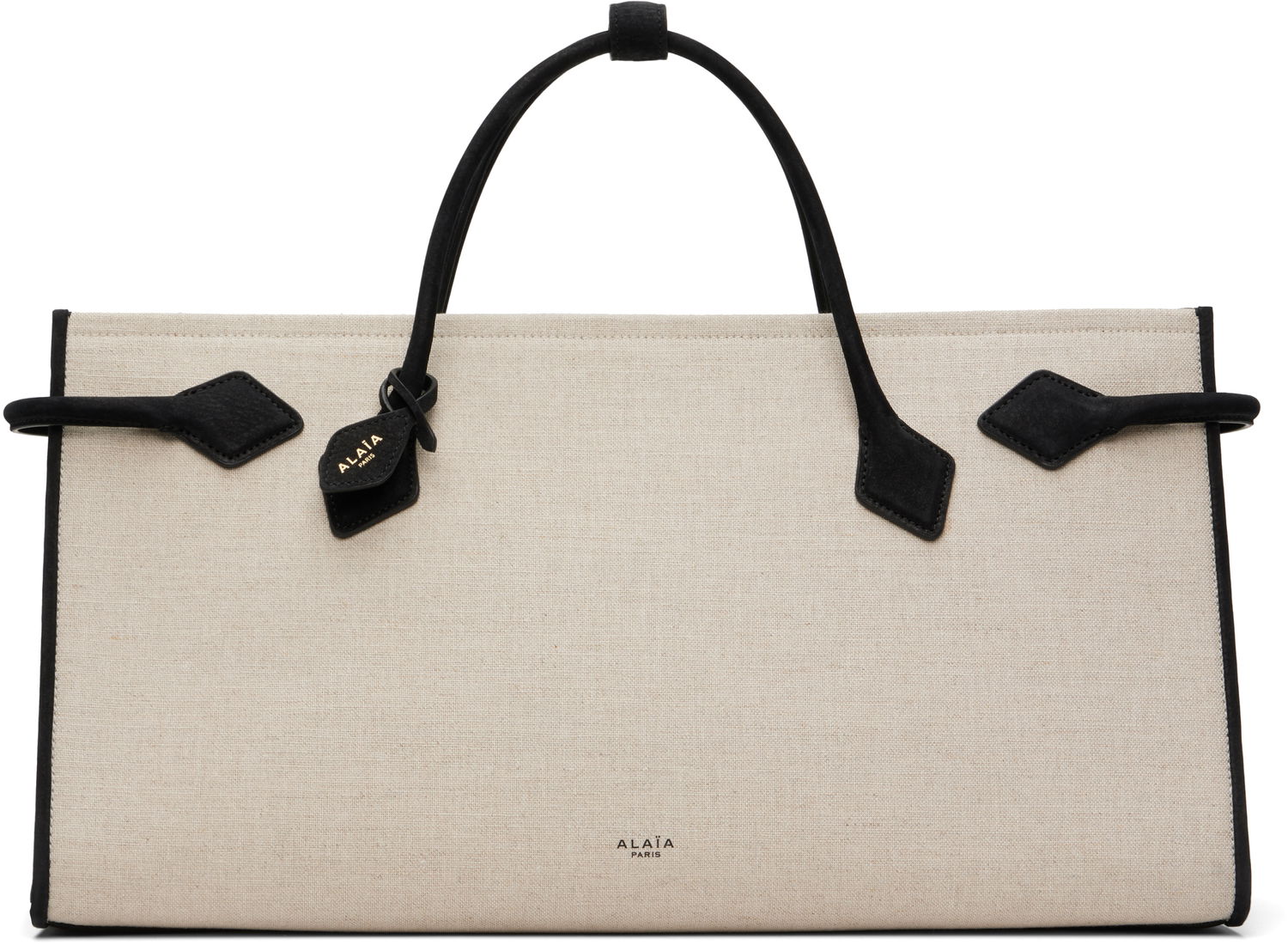 Tote bag Alaïa ALAÏA 'Le Teckel' Tote Bag Béžová | AA1S14042CA582, 0