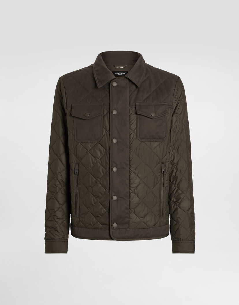 Bunda Dolce & Gabbana Dolce & Gabbana Men's Quilted Jacket Zelené | G9BRCTFUS27M0669