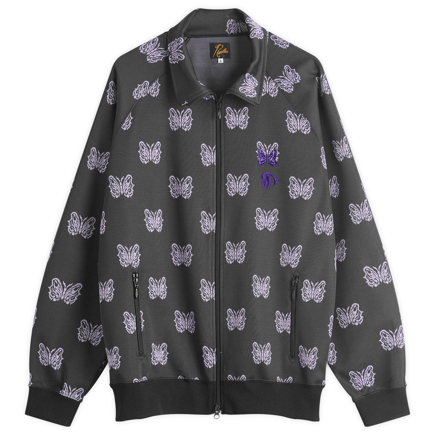 Vetrovka Needles Kae Tanaka Poly Jacquard Track Jacket, Size Large Čierna | QV424, 0