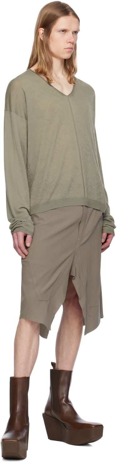 Sukňa Rick Owens Rick Owens Hollywood Slivered Skirt Zelené | RU01E5345 WLP, 3