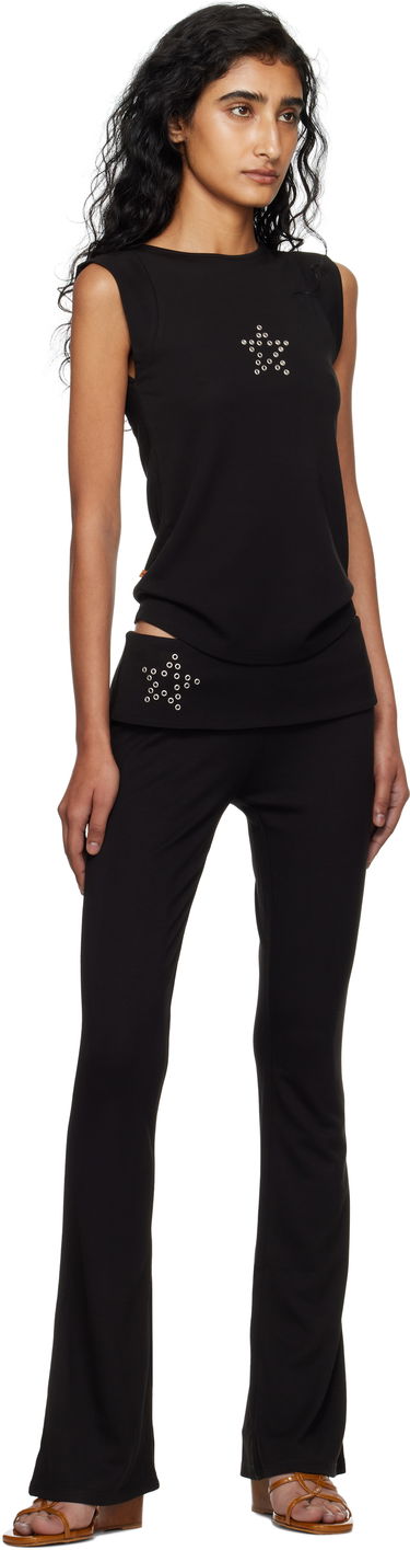 Tielko Miaou Miaou Lucia Eyelet Tank Top Čierna | 7197HJBSSB, 3