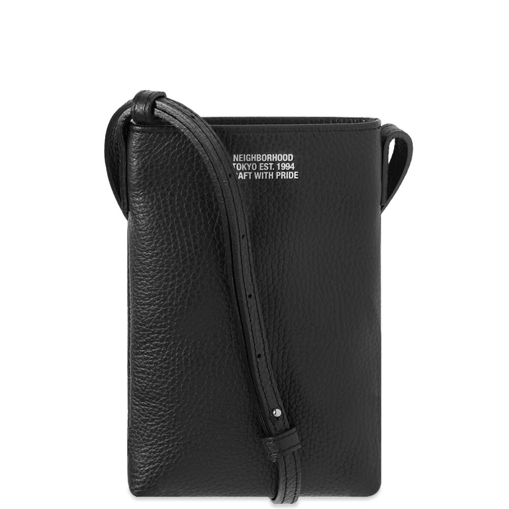 Taška cez rameno Neighborhood Leather Sacoche Čierna | 222PKNH-CG01-BLK, 0