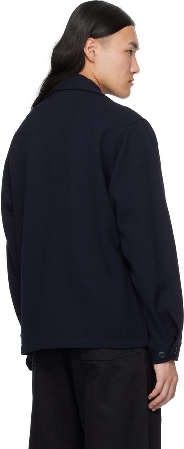 Bunda BEAMS BEAMS PLUS Wool Kersey Military Shirt Jacket Navy | 38180588791, 2