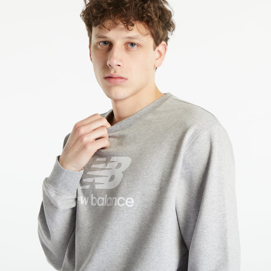 Essentials Stacked Logo French Terry Crewneck