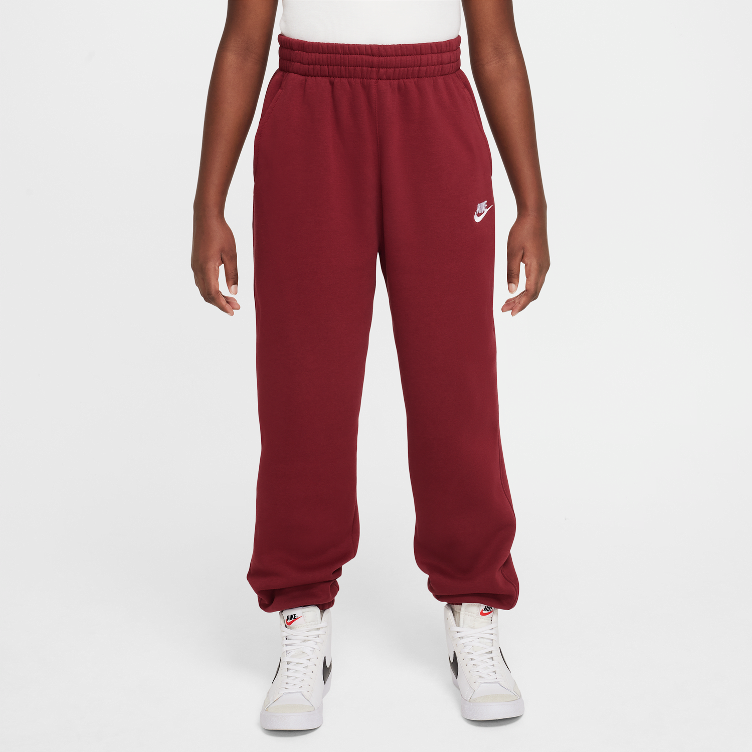 Tepláky Nike Nike Sportswear Club Fleece Older Kids' Loose Fit Pants Vínová | FD2933-677, 1
