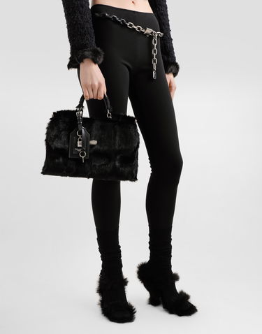 Kabelka Dolce & Gabbana Dolce & Gabbana My Sicily Fur Bag Čierna | BB7782BR7258B956, 1