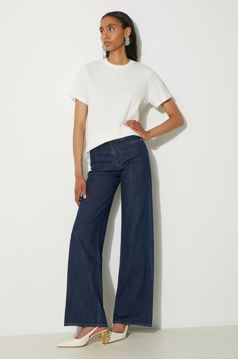 Džínsy KENZO Ayame Regular Waist Jeans Modrá | FE62DP2176F2.DD