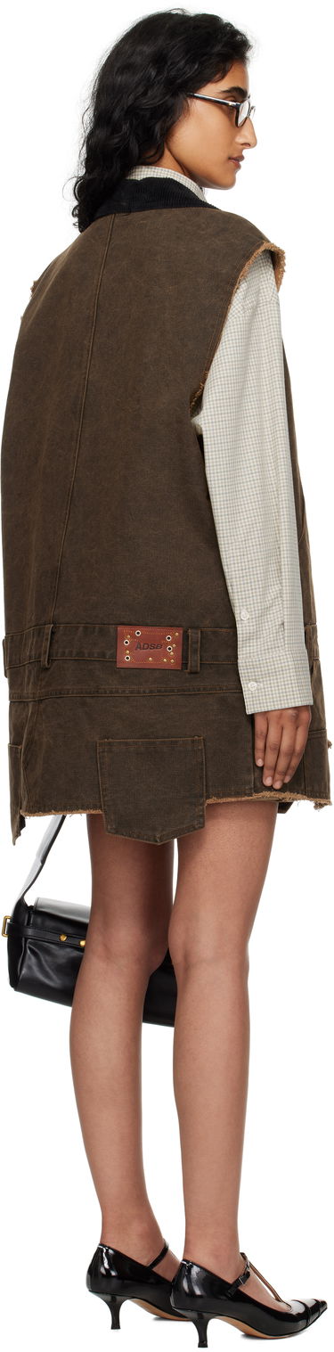 Šaty Andersson Bell Andersson Bell Carpenter Vest Minidress Hnedá | awa721w, 2