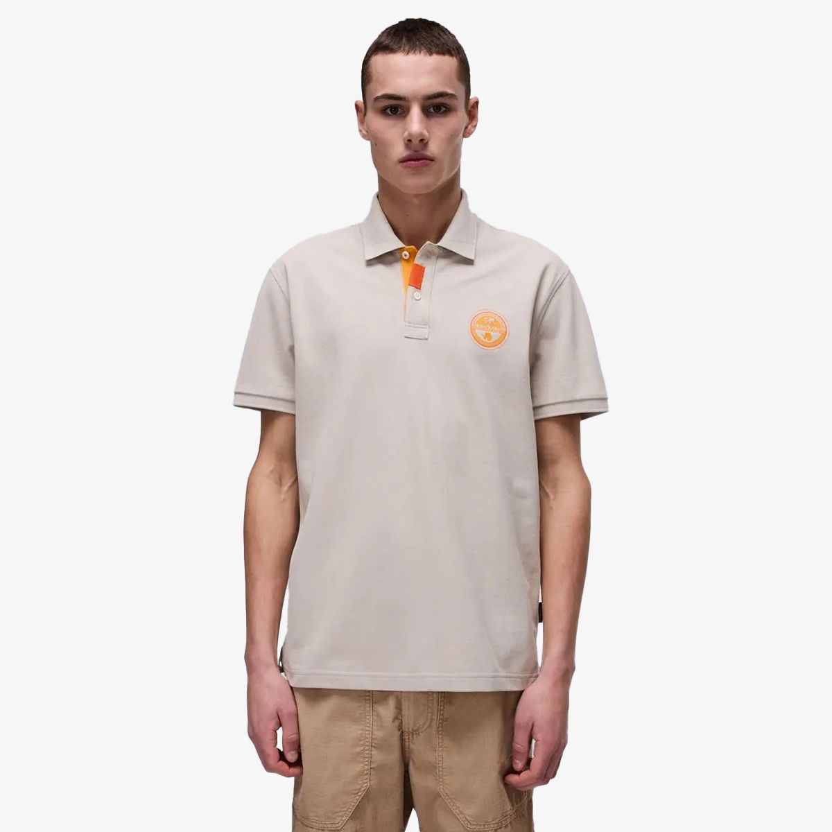 Polo tričko Napapijri Napapijri E-Clanis Short Sleeve Polo Shirt Béžová | NP0A4ID3N1P1, 0