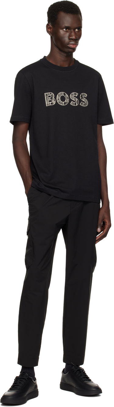 Tenisky a topánky BOSS BOSS Coated-Leather Logo Čierna | 50536504, 4