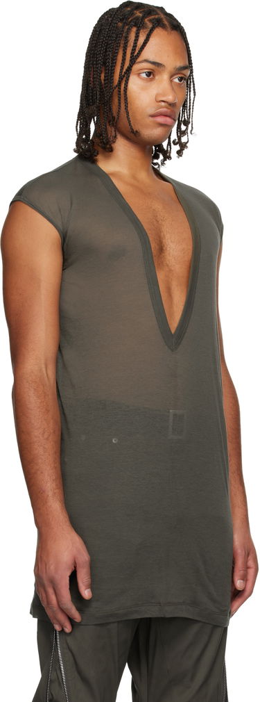 Tričko Rick Owens Rick Owens Concordians Dylan Deep V-Neck T-Shirt Čierna | RU02E1157 UC, 4