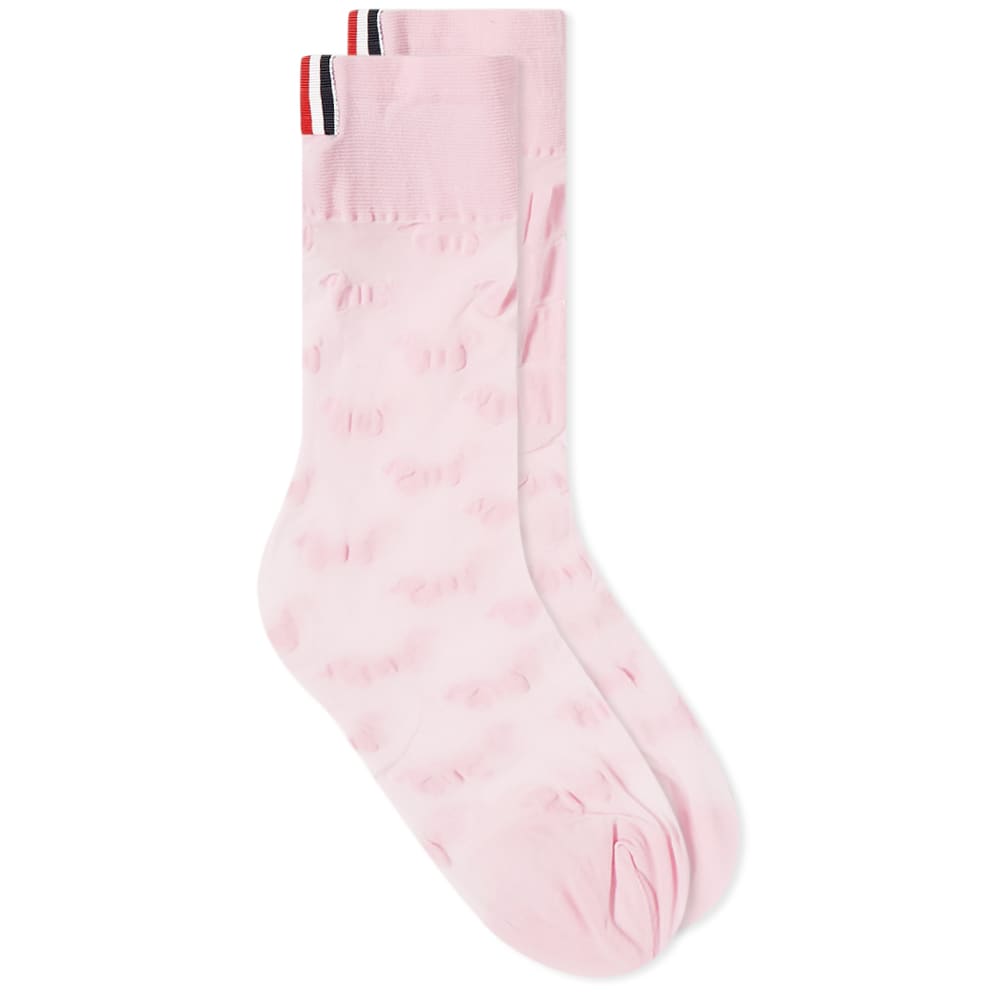Ponožky Thom Browne Hector Sheer Mid Calf Sock Ružová | FAS130A-Y7007-680, 0