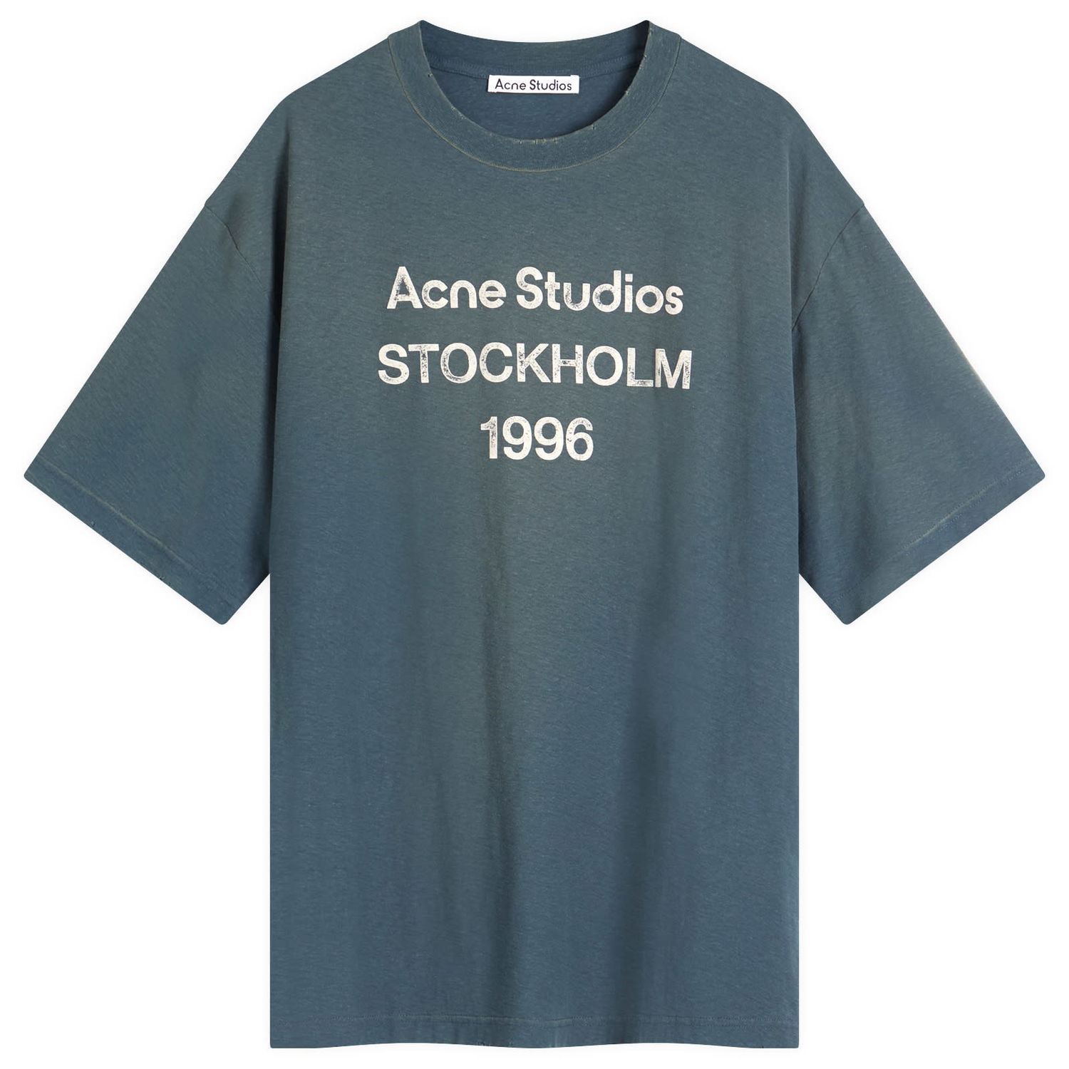 Tričko Acne Studios Acne Studios 1996 Exford Short Sleeve T-Shirt, Size Large Modrá | CL0196-BPA, 0