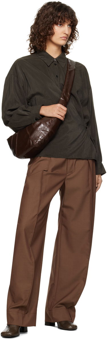 Kabelka LEMAIRE LEMAIRE Medium Croissant Shoulder Bag Hnedá | BG0001 LF1073, 3
