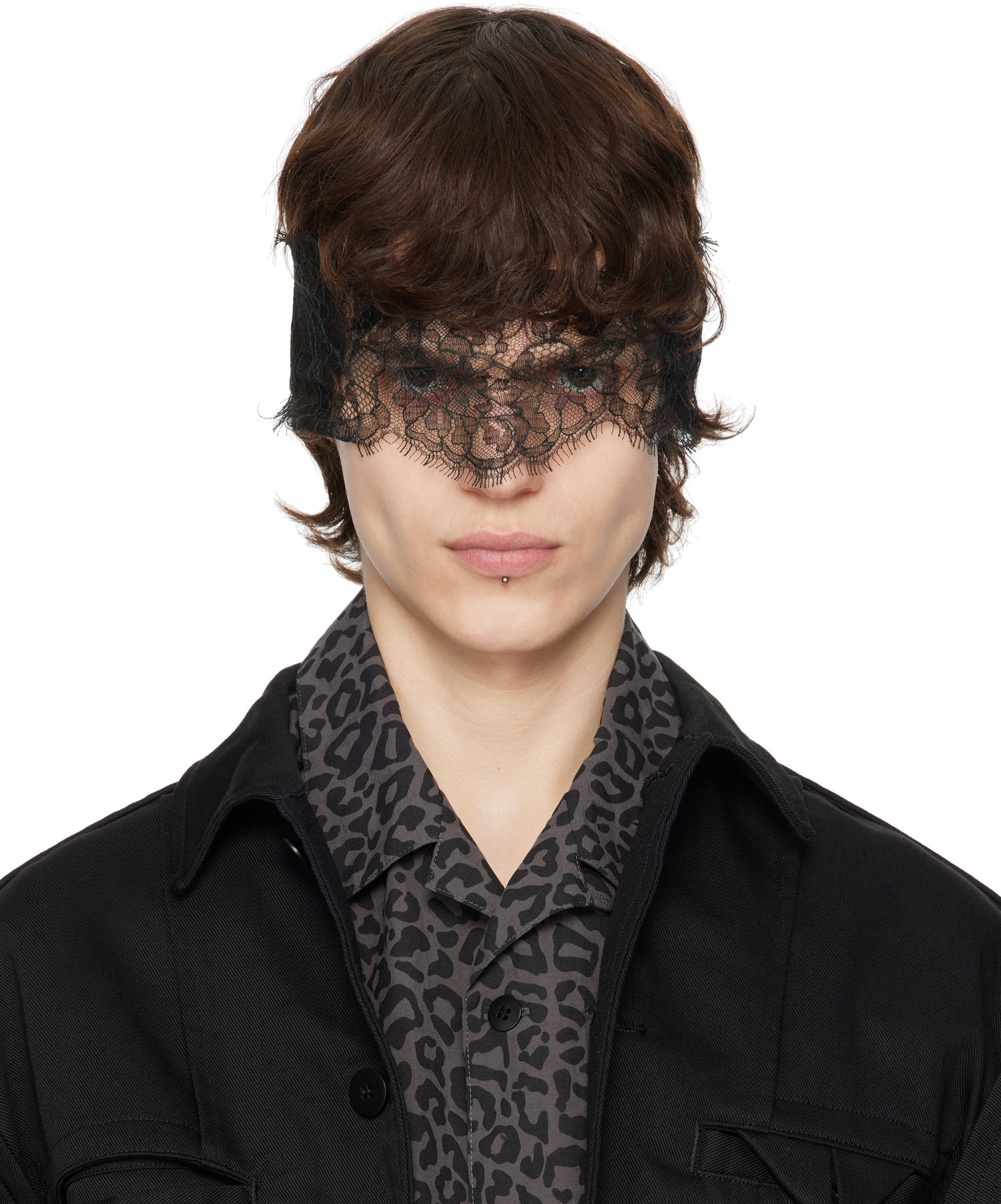 Košeľa UNDERCOVER UNDERCOVER Lace Headband Šedá | UC1E4Z01, 0
