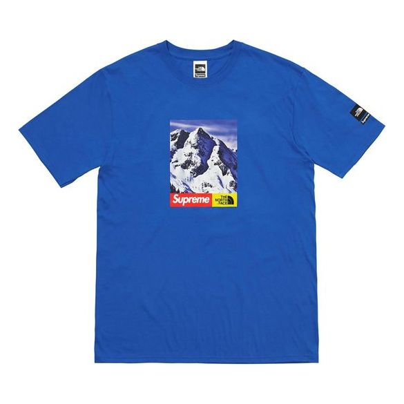 Tričko Supreme Mountain T-Shirt Modrá | SUP-FW17-156
