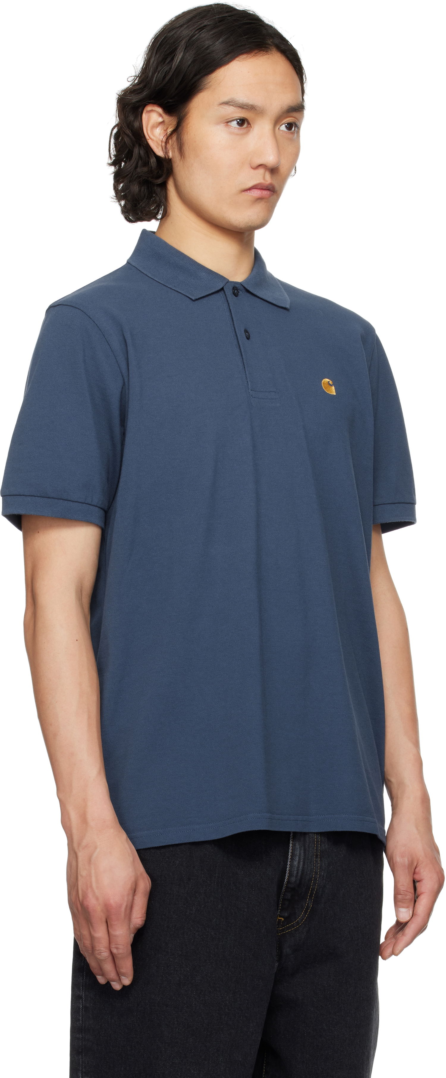 Polo tričko Carhartt WIP Carhartt WIP Chase Pique Polo Modrá | I023807, 1