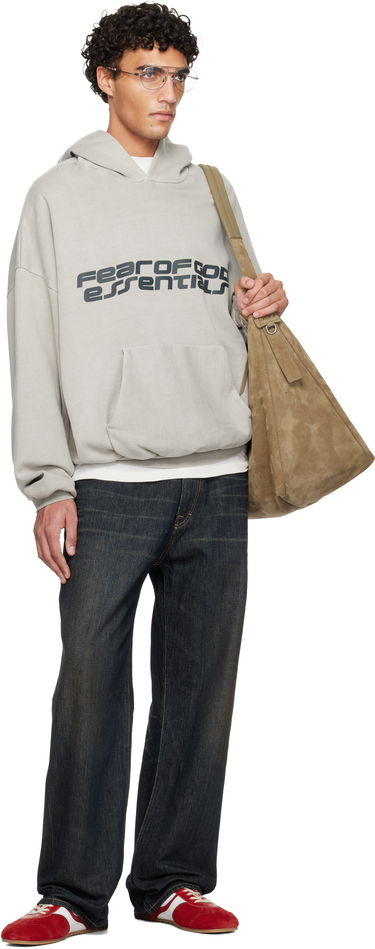 Mikina Fear of God ESSENTIALS Holiday Heavy Fleece 90s Hoodie Šedá | 192HO256561F, 3
