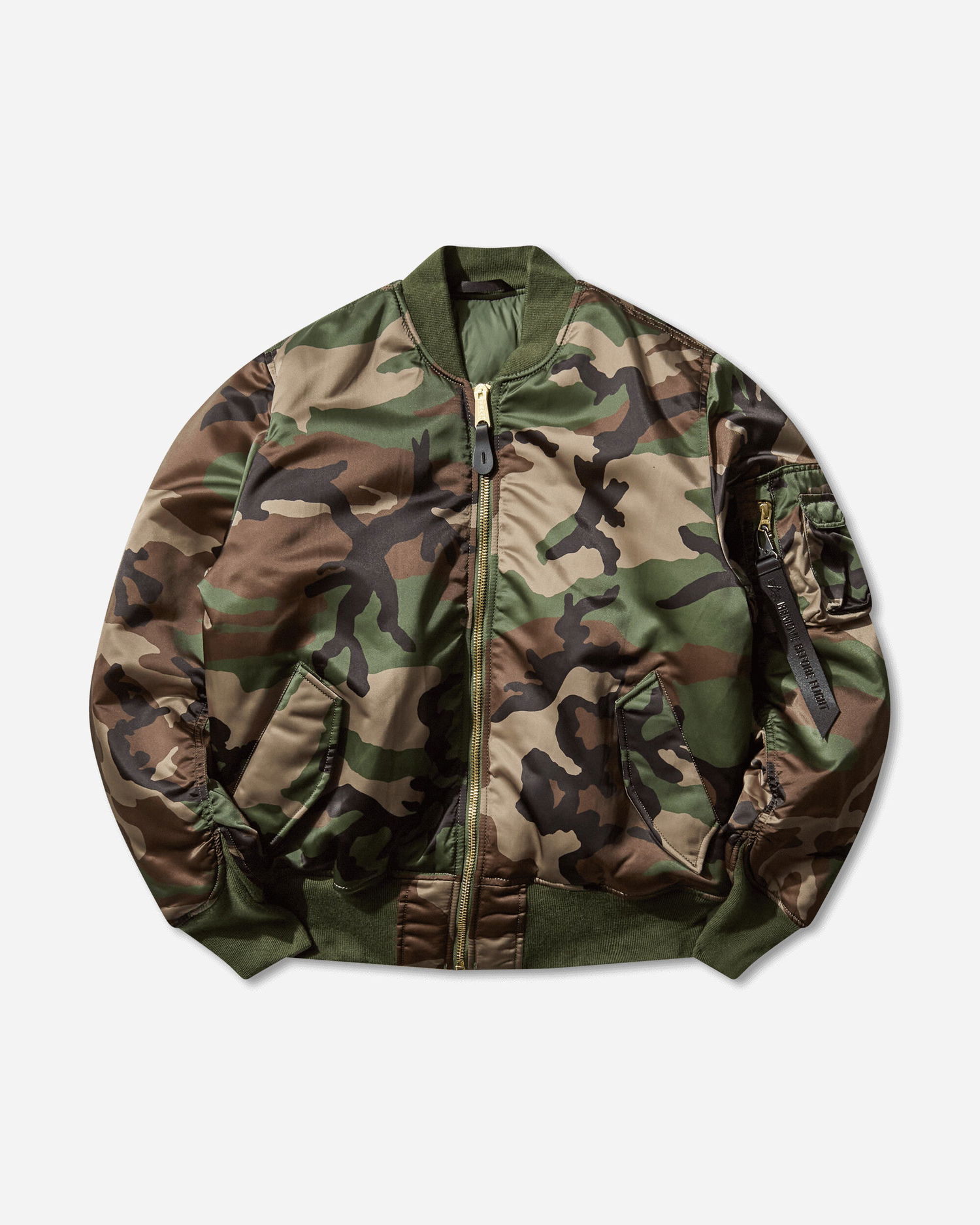Bomber bunda Alpha Industries MA-1 Base Flight Bomber Jacket Zelené | 756111C 408, 1