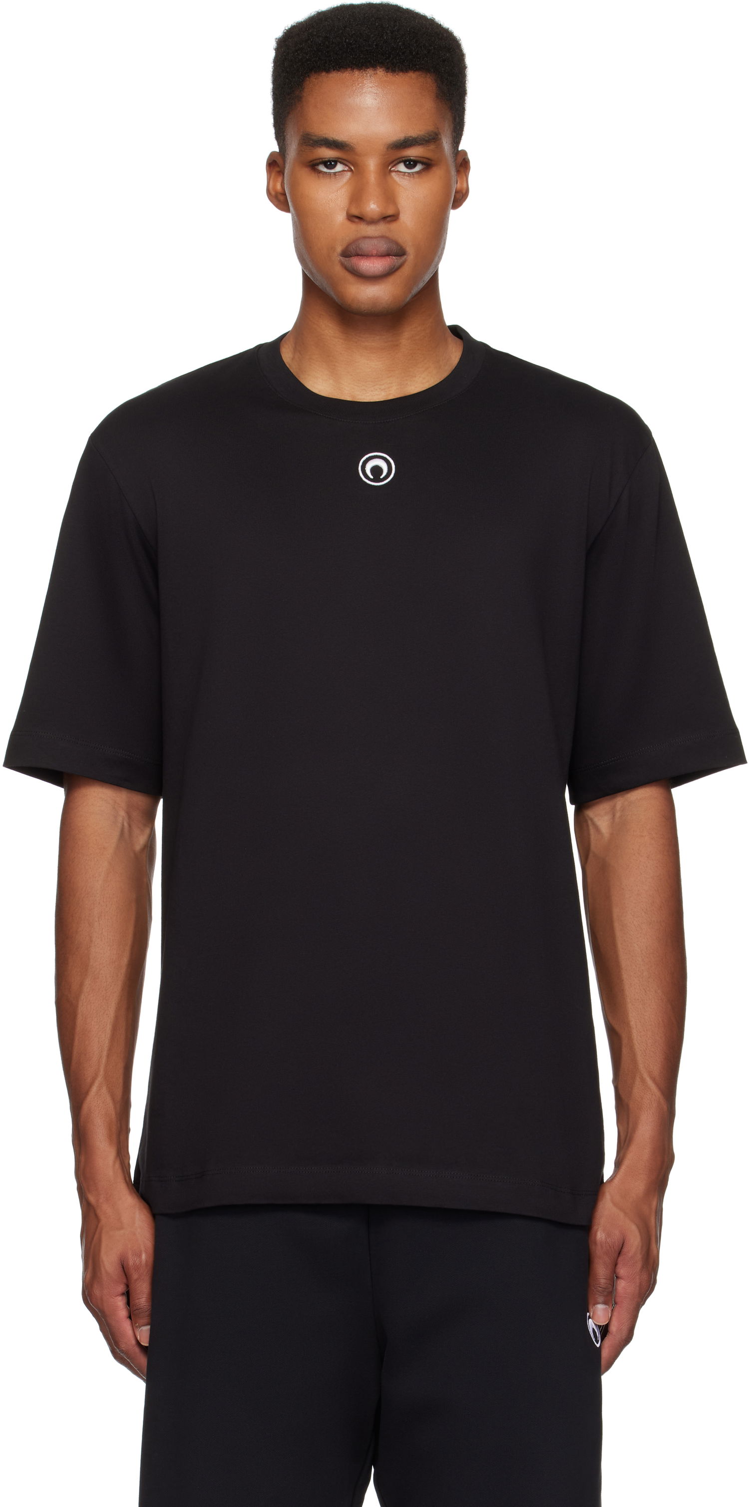 Tričko Marine Serre Organic Cotton Plain T-Shirt Čierna | MTT077A CJER0009, 0