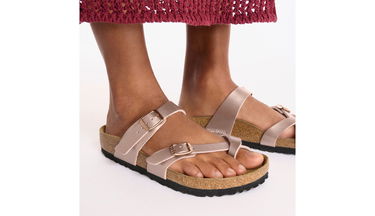 Tenisky a topánky Birkenstock Mayari Birko-Flor Narrow Fit Sandal Metalická | 1029817, 4