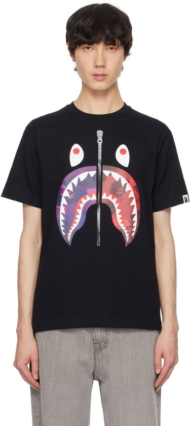 Tričko BAPE Camo Shark Graphic T-Shirt Čierna | 001TEK801021M, 0