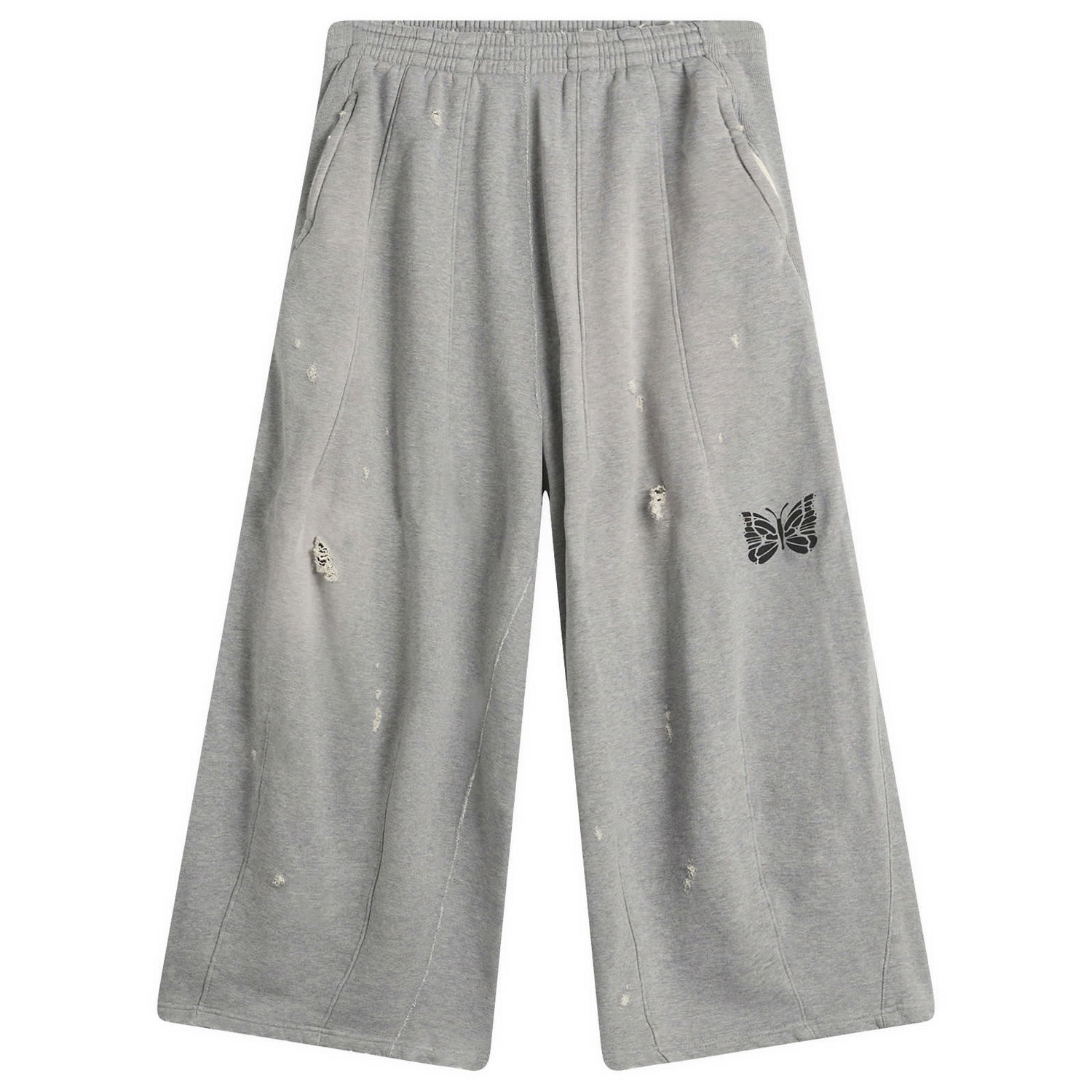 Tepláky Needles Deconstructed H.D. Sweat Pants with Butterfly Graphic Šedá | RW337-A, 0