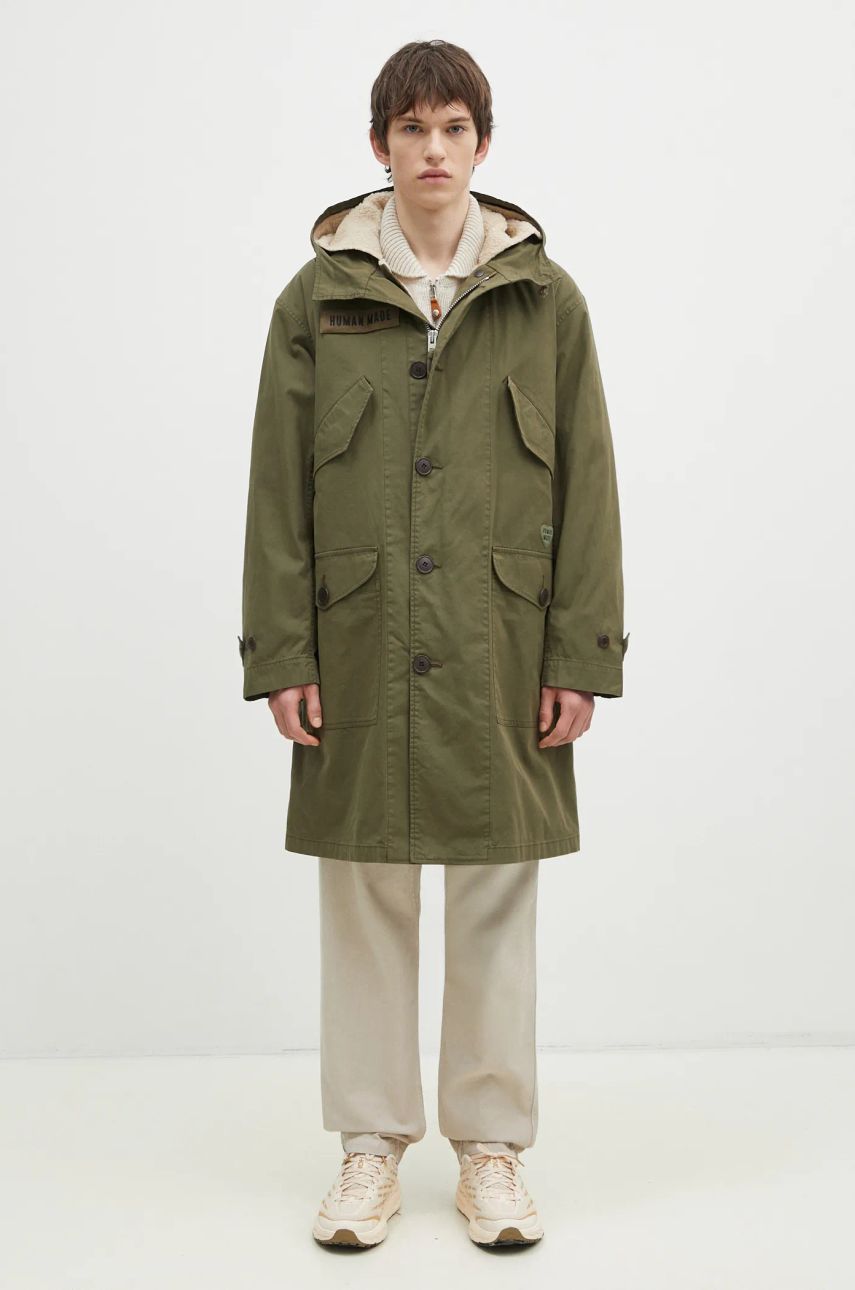 Parka Human Made Military Parka Zelené | HM28JK023, 0