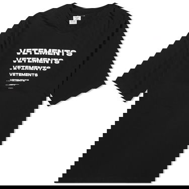 Tričko VETEMENTS Pyramid Logo T-Shirt Čierna | UE64TR140B, 0
