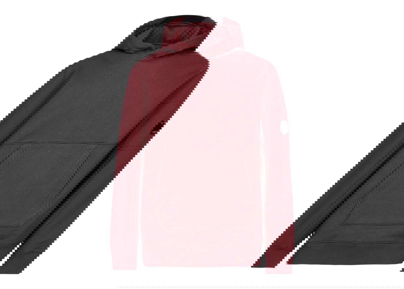 Mikina C.P. Company Diagnol Raised Fleece Hoodie Vínová | 13CMSS023A005086W589, 0