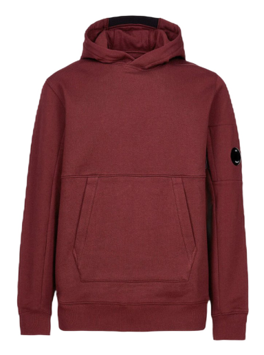 Mikina C.P. Company Diagnol Raised Fleece Hoodie Vínová | 13CMSS023A005086W589