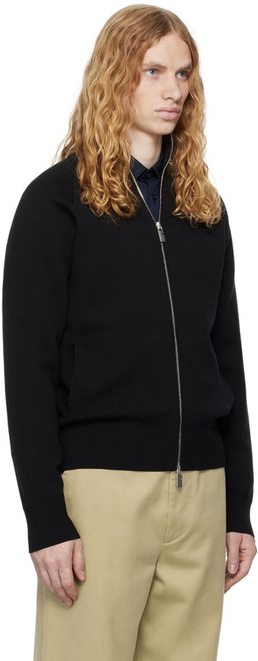 Sveter Burberry Burberry Wool Blend Track Jacket Čierna | 8098865, 1